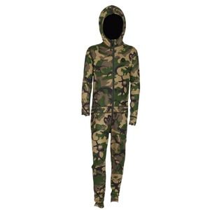 Airblaster Camo Youth Ninja Suit Onesie Hooded Full Zip S Base Layer Outdoor Ski